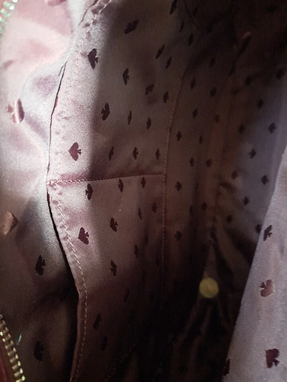 kate spade Deep Plum Pebbled Leather Hobo Bag with Gold Hardware